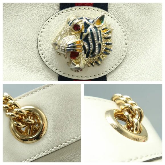 Rajah W/P White Leather Crossbody Bag 1008-020825 - Picture 9 of 12